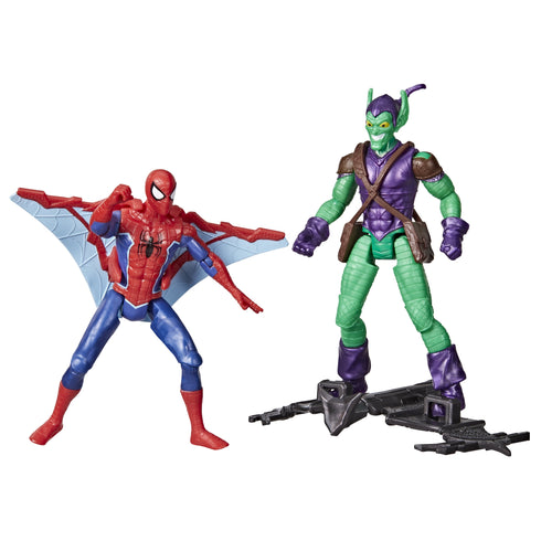 Spider-Man Epic Hero Series Spider-Man vs Green Goblin Action Figures & 2 Accessories (4")